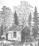 Thoreau's cabin at Walden Pond